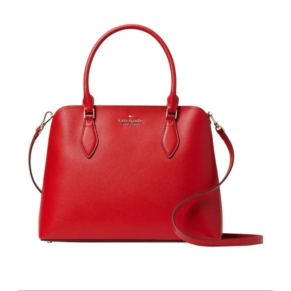 Kate Spade New York Darcy Large Satchel and Refined Grain Small Zip Cardcase in